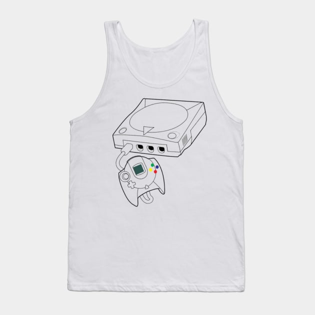 Sega Dreamcast Console Tank Top by Retrollectors